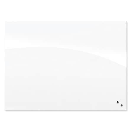 Mooreco Magnetic Glass Board, 35.43"H x47.24"W 83908