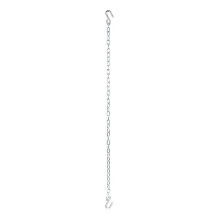 Curt Sfty Chain w/2 S-Hooks, Clr Znc, 48", 80011 80011