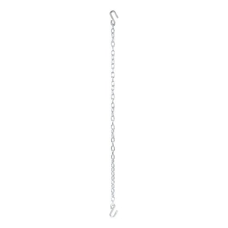 Curt Sfty Chain w/2 S-Hooks, Clr Znc, 48", 80010 80010