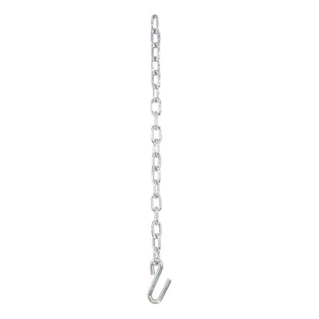 Curt Safety Chain, 1 S Hook, Clr Zinc, 27", 80040 80040