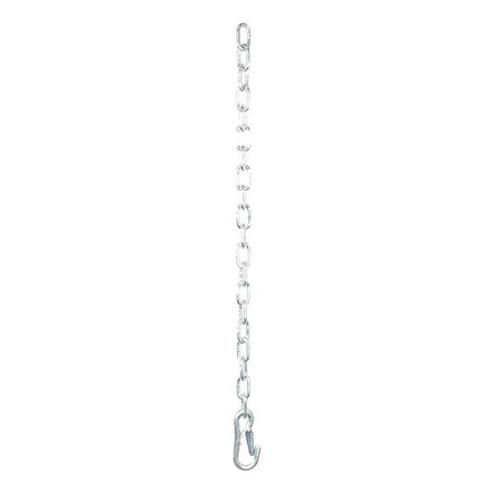Curt Sfty Chain, 1 Snap Hook, Clr Znc, 27", 80313 80313