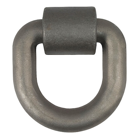 CURT Weld-On Tie-Down D-Ring, Raw Steel, 3"x3" 83770