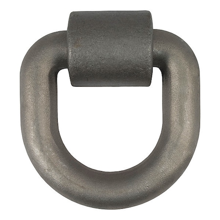 Curt Weld-On Tie-Down D-Ring, Raw Steel, 3"x3" 83770