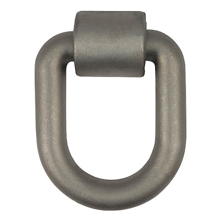Curt Weld-On Tie-Down D-Ring, Raw Stl, 3"x4" 83780