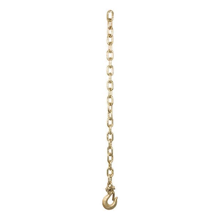 Curt Sfty Chain w/1 Clvs Hk, Clr Znc, 35", 80304 80304