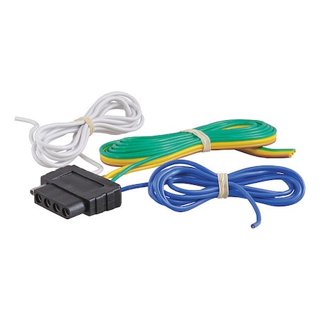 Curt Flat Cnnctr 5-Way Sckt w/60" Wires, 58530 58530