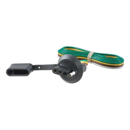 Curt Flt 4Way Lcnse Plte Lght Plug w/36" Wire 58405