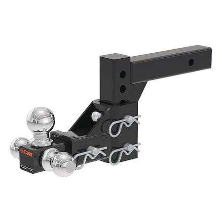Curt Adjustable Tri-Ball Mount, 2" Shank 45799