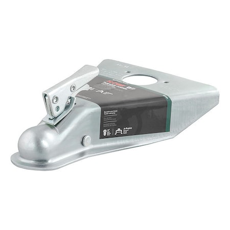 Curt A-Frame Coupler, PosiLock, 5000 lb., Blk, 2", Material: Steel 25101