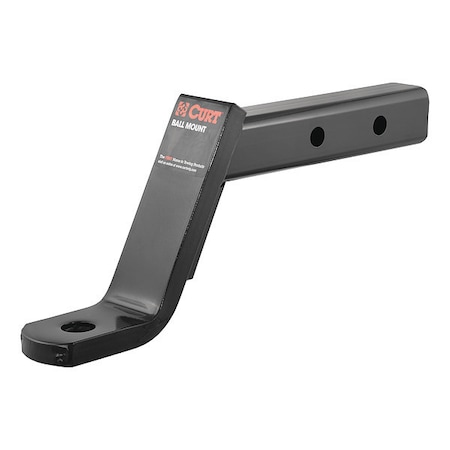 Curt Dual-Length Ball Mount 2 in Shank, 7,500 lbs., 6 in Drop, 9-1/4 in or 12-1/4 in Long 45240