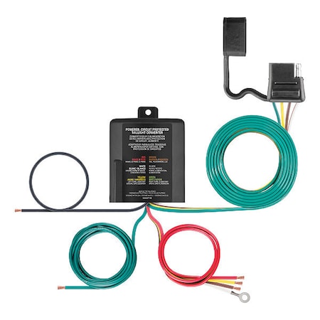 Curt Pwrd 3-to-2-Wre Taillght Converter, 56496 56496