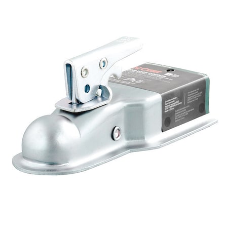 Curt Strght-Tongue Coupler w/Posi-Lock, 1-7/8", Material: Steel 25131