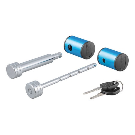Curt Rght-Angle Htch/Coupler Lock Set, 2" Rcvr 23505