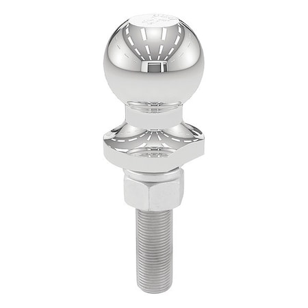 Curt Trailer Ball, 3/4"x3" Shank, Chrm, 1-7/8" 40016