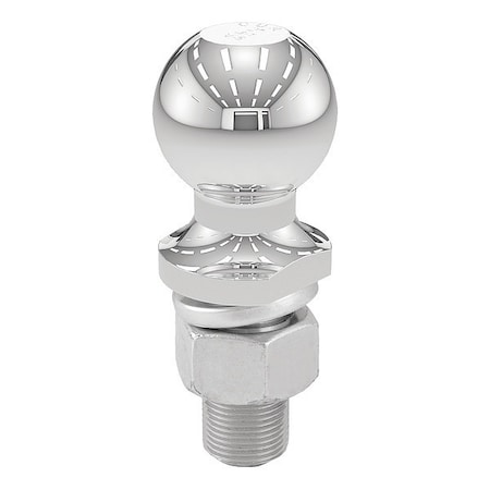 Curt Trailer Ball, 1"x2-1/4" Shnk, 12000 lb., 2" 40038