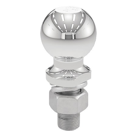 Curt Trailer Ball, 1"x2-1/4" Shnk, Chrm, 2-5/16" 40039