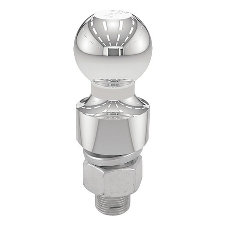 Curt Trailer Ball, 1"x2-1/8" Shank, 1"Rise, 2" 40033