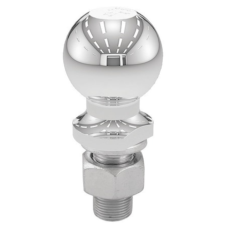 Curt Trailer Ball, 1"x2-1/8" Shnk, Chrm, 2-5/16" 40005