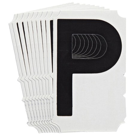 Brady LetterLabel, 6-3/4inH, 4-3/8inW, PK10 5180P-P