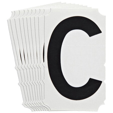 Brady LetterLabel, 6-3/4inH, 4-3/8inW, PK10 5180P-C
