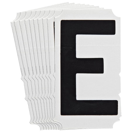 Brady LetterLabel, Polyester, 6-3/4inH, 4inW, PK10 5180P-E