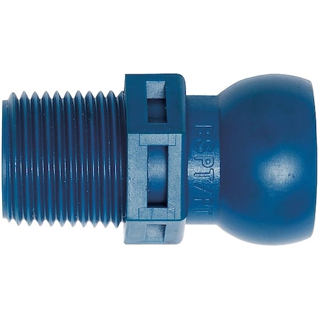 Loc-Line BSPT Connector, 3/8 In, PK4 51826