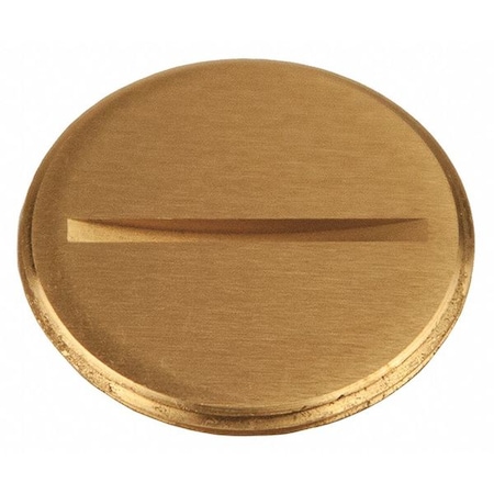 Raco Box Cover, 0 Gang, Brass, Flush Cover Type 6226