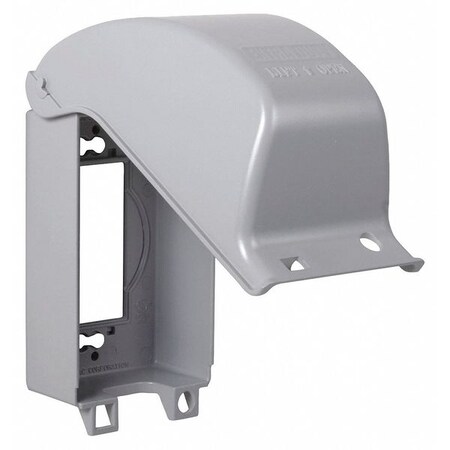 Raco While In Use Cover, 6-1//8" H, 1 Gang, Gray MX3200