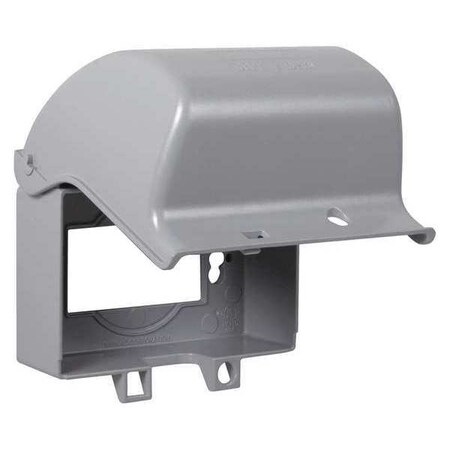 Raco While In Use Cover, 3-1/2" D, 1 Gang, Gray MX3300