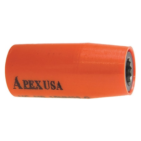 Apex Tool Group 3/8 in Drive, 8mm Metric Socket, 6 Points, Metric, Standard, 8mm, 2 UG-MB-8MM23