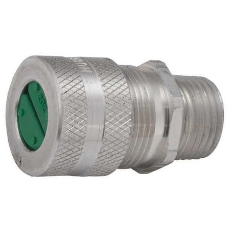 Raco Cord Connector, Silver, 2-3/64" L, Aluminum 4803-5