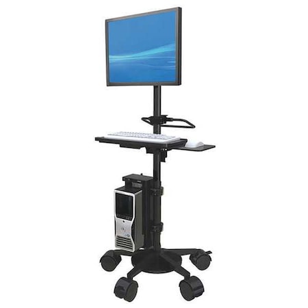Afc Industries Telescopic Medical Cart, Mahogany, 46" H TS3030_DX