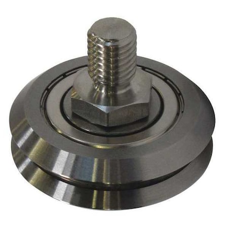Bishop-Wisecarver Guide Wheel, Stud, Concentric, Size 4 SWSC4XA