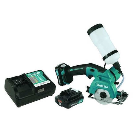 Makita 12V max CXT 3-3/8" Tile/Glass Saw Kit (2.0Ah) CC02R1