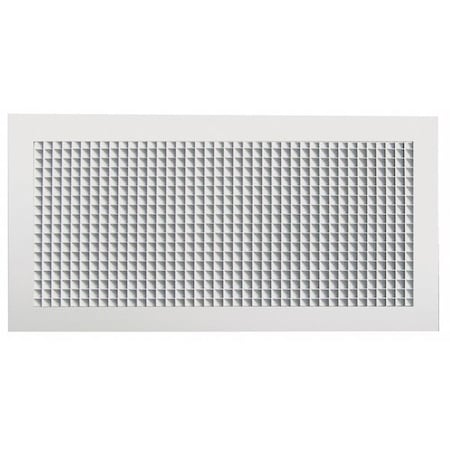 American Louver Return Air Grille 23.75 X 11.75, Powder Coated, Aluminum SG-10x22-RTW-4PK