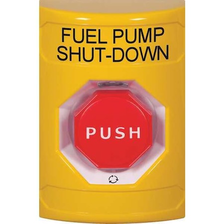 Safety Technology International Fuel Pump Shutdown Push Button, 2-7/8" D SS2209PS-EN