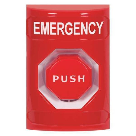 Safety Technology International Emergency Push Button, Red, Polycarbonate SS2005EM-EN