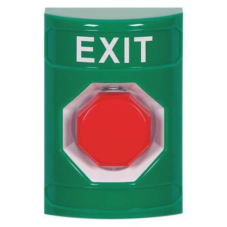 Safety Technology International Exit Push Button, Green, Polycarbonate SS2105XT-EN