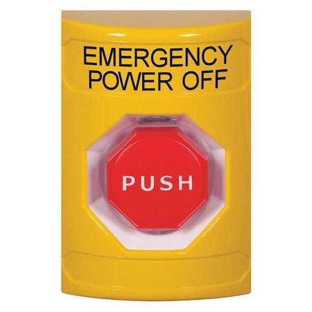 Safety Technology International Emergency Power Off Push Button, Yellow SS2205PO-EN