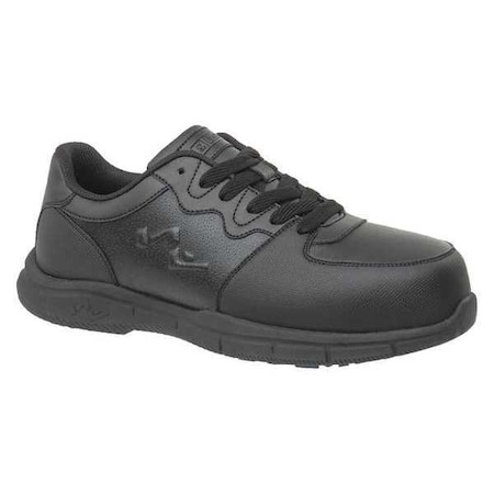 Genuine Grip Men's Athletic Shoe, Composite Toe, Synthetic Leather Upper, Rubber Outsole, Lace Up, Black, 6 M 5020-6M