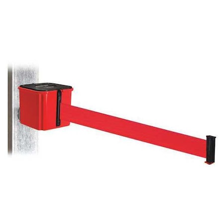 Retracta-Belt Belt Barrier, Red Belt, 4-1/4" H, Red WH412RD20-RD-MM
