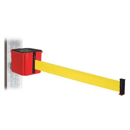 Retracta-Belt Belt Barrier, 4-1/4" H, Yellow Belt WH412RD25-YW-MM