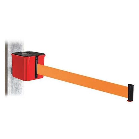 Retracta-Belt Belt Barrier, Orange Belt, 4-1/4" H WH412RD15-OR-MM