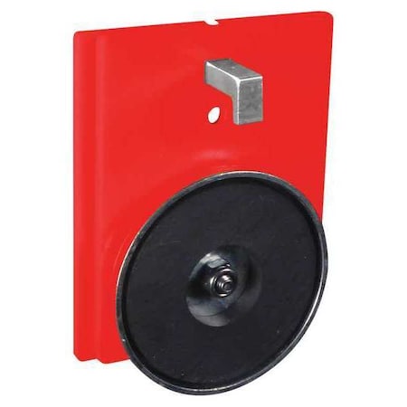 Retracta-Belt Wall Mount Plate, Red, 3 in Length, Red WP412M-RD