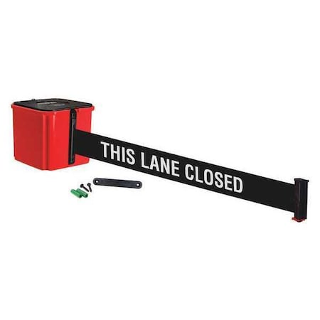 Retracta-Belt Belt Barrier, 20ft. Belt, This Lane Closed WM412RD20-TLC-RE