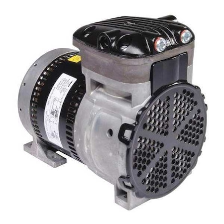 Gast Rocking Piston Vacuum Pump, 7-5/64"H 86R123-101-N170X