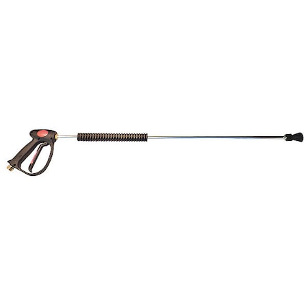 Zoro Select 43-3/4 in L Spray Gun, 4,500 psi Max Pressure, 8 gpm Max Flow, 3/8 in FNPT MV925-LANCE