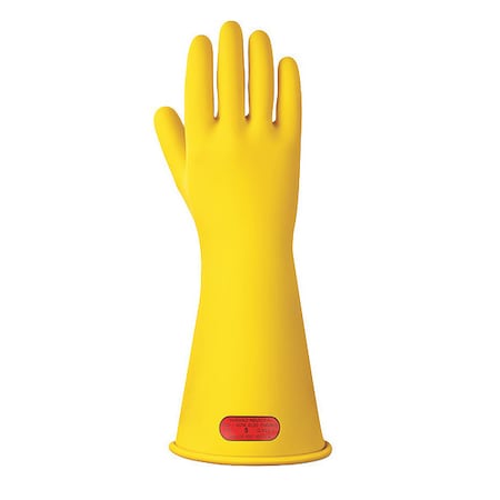 Ansell Electrical-Insulating Gloves, 7,500V AC, 11,250V DC, Rubber, 14" Length, Yellow, Size 9 CLASS 1 Y 14