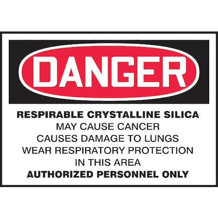 Accuform Danger Label, 3-1/2" H x 5" W LCAW119XVE