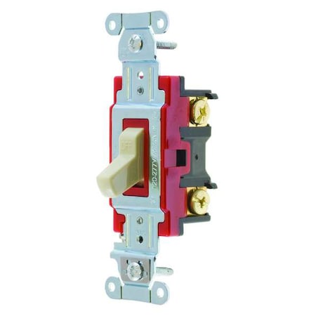 Bryant Wall Switch, Ivory, 1-Pole Type, 1 to 2 HP 4901BI